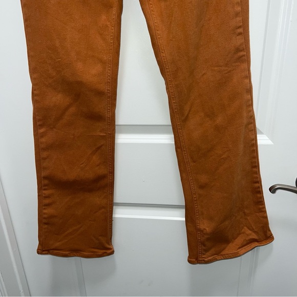 We the Free Free People Orange Shayla Jeans - Picture 6 of 9